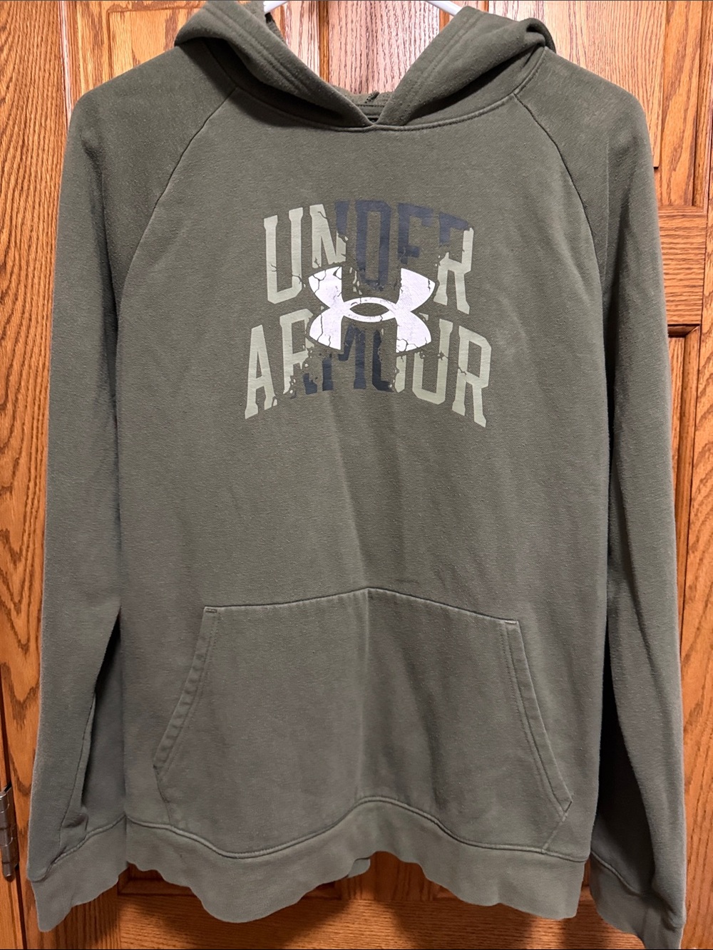 Under Armour Olive Green Logo Crewneck Hoodie
